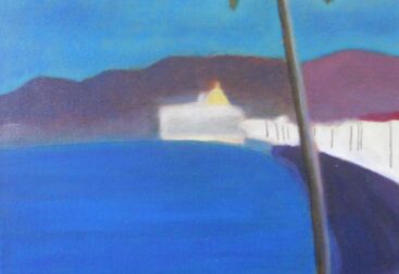 La baie 24X30 acrylique et huile sur toile