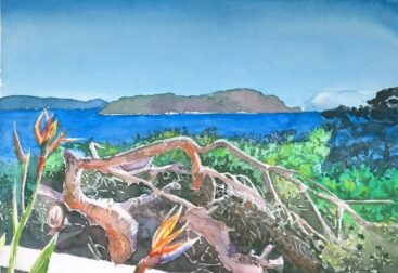 Marine à La Ciotat 21X29.7Aquarelle