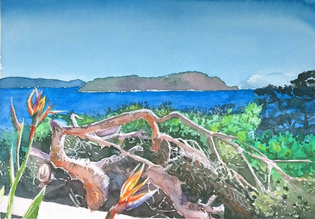 Marine à La Ciotat 21X29.7Aquarelle